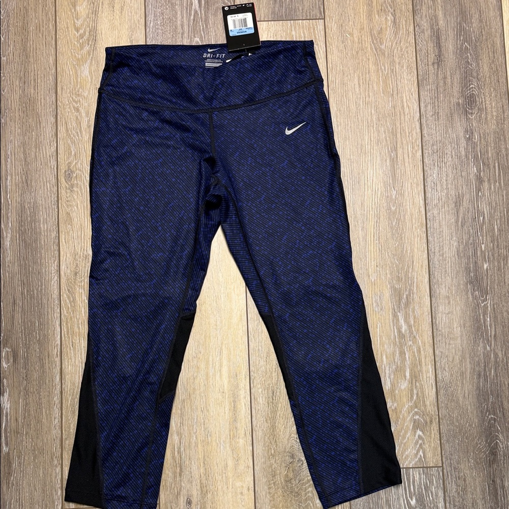 Nike Dri-Fit Navy and Black Athletic Leggings